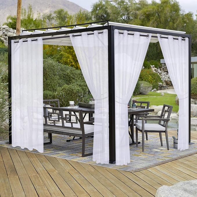 LORDTEX Burlap Linen Look Outdoor Curtain by LORDTEX