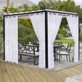 LORDTEX Burlap Linen Look Outdoor Curtain by LORDTEX