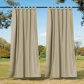 NICETOWN Patio Curtains Outdoor Waterproof 84 inch Long 4 Panels, Tab Top by NICETOWN