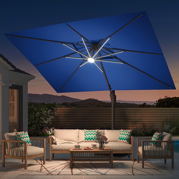Deconk 10' X 13' Patio Cantilever Outdoor Umbrella - Image 2