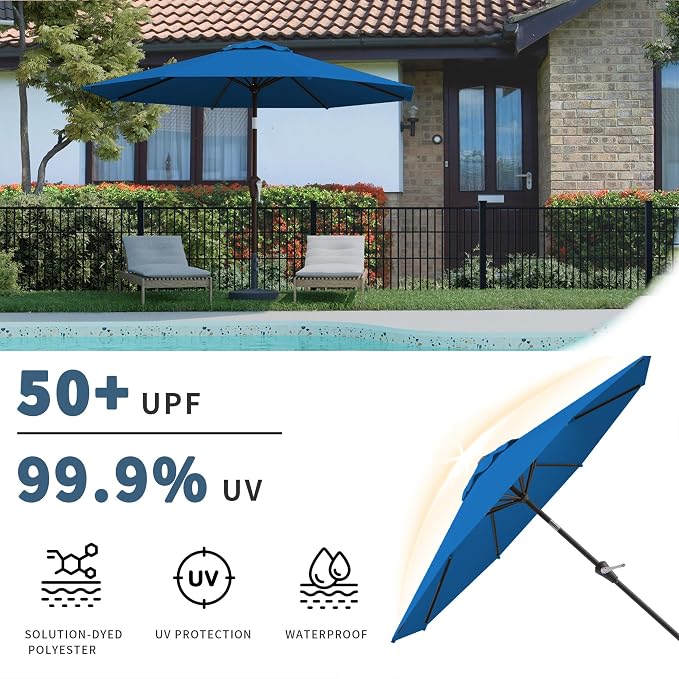 10FT Patio Umbrella, Outdoor Umbrella - Image 3