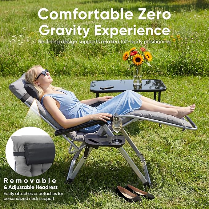 NEWBULIG Zero Gravity Chairs Set of 2 - Image 4