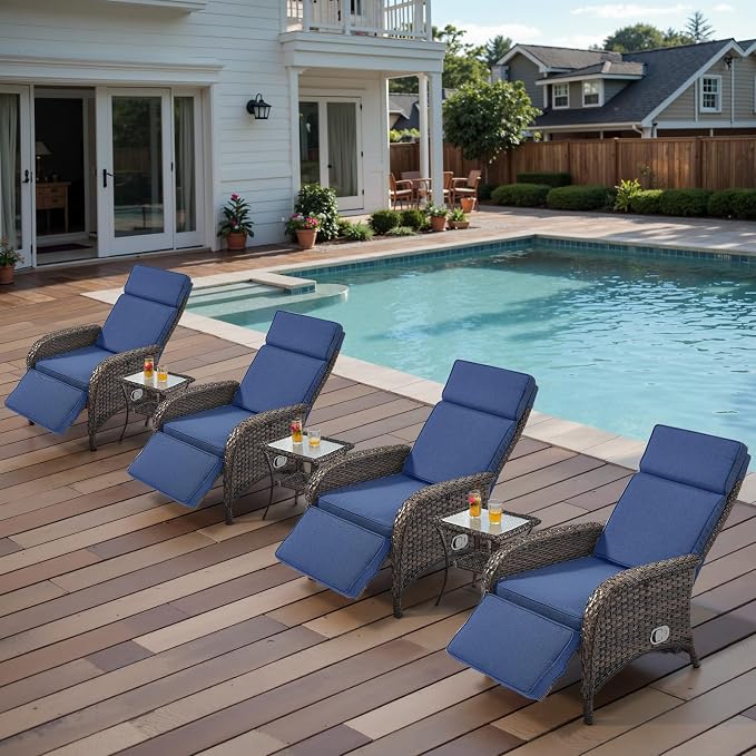 7 Piece Wicker Patio Furniture Set - Image 4