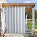 NICETOWN Patio Curtain Outdoor Waterproof W100 x L108, Rustproof Top & Bottom by NICETOWN