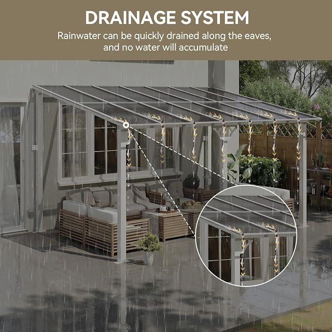 Aoxun 14’x10’ Gazebo for Patio, Gazebo Pergola - Image 9
