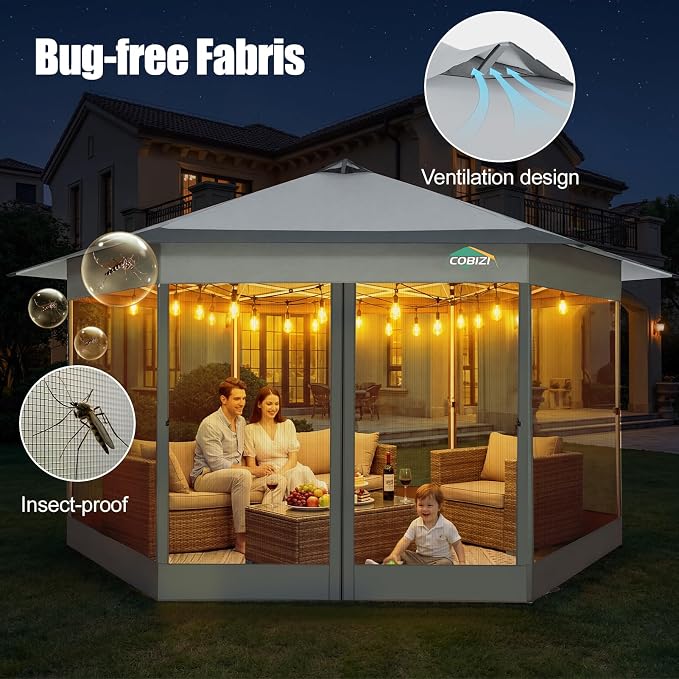 COBIZI 16x16 Pop Up Gazebo Tent - Image 6