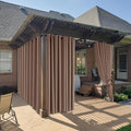 RYB HOME Outdoor Curtains for Patio Deck, Waterproof & Block Sunlight | Thermal by RYBHOME