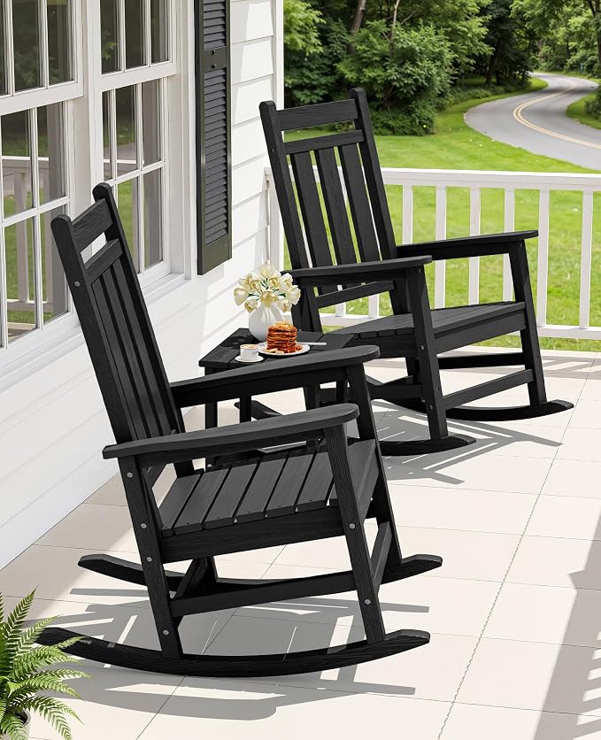 Oversized Outdoor Rocking Chair, HDPE Patio Rockers - Image 2