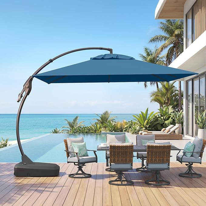 Grand patio 10x10 FT Sunbrella Square Umbrella by GrandPatio