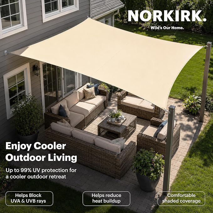 USA Based, Premium Outdoor Sun Sail Shade – UV Protection Canopy - Image 2
