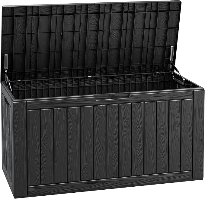 Fancyango 150 Gallon Outdoor Deck Box Waterproof, Large Storage Box by Warmnestforpets