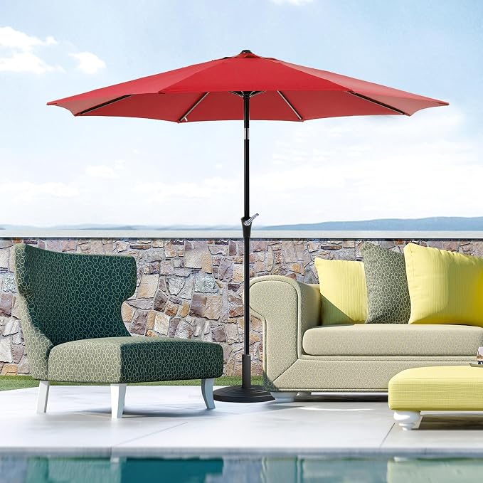 OLIXIS 9ft Patio Table Umbrella, Outdoor Patio Umbrella - Image 6
