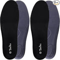 2 Pair-Insoles for Womens Replacement Insoles for Work Boot Running Shoes-Shock Absorption and Cushion for Feet Relief,Comfort Inner Soles for Everyday Use Black 38EU/US7