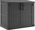 LHBcraft 36 Cu Ft Outdoor Storage Cabinet, Horizontal Resin Storage Shed Box by LHBcraft-US