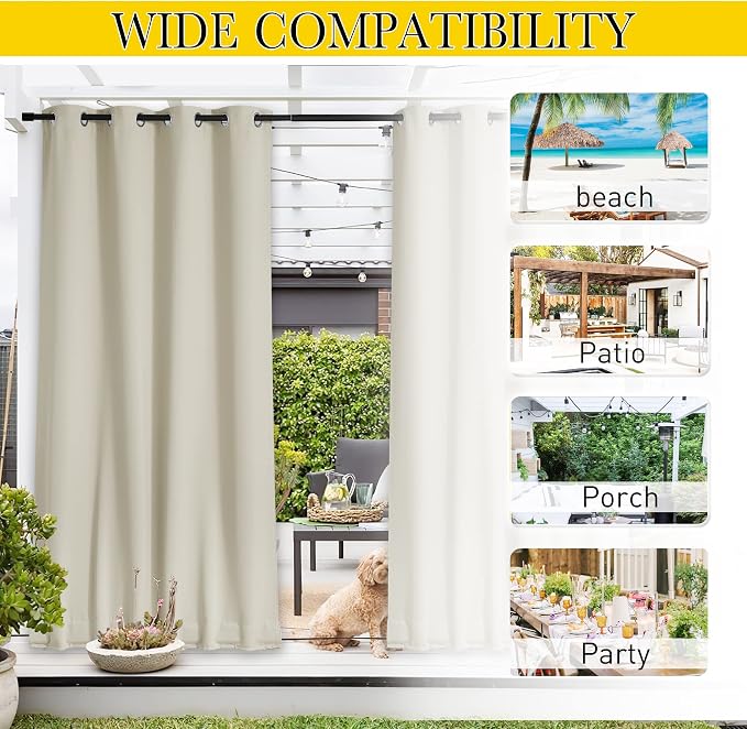 NICETOWN Windproof Outdoor Curtains - Image 6