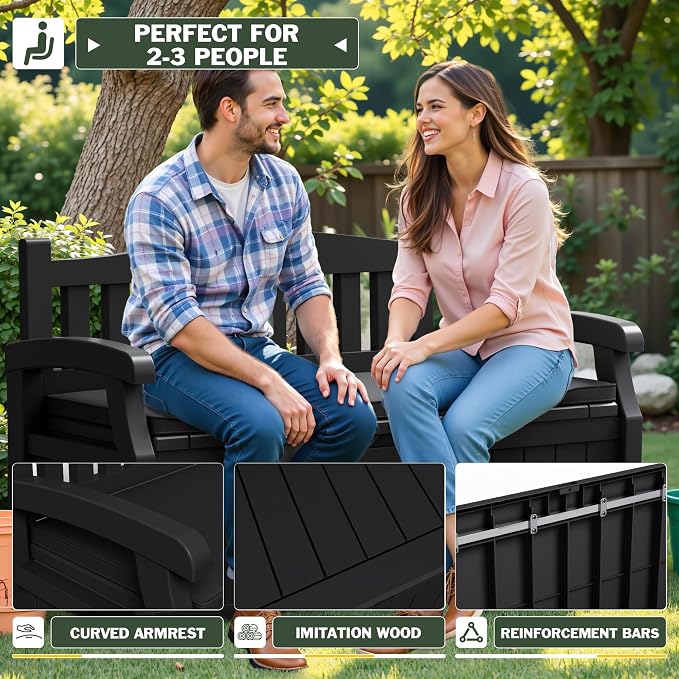 Flamaker 80 Gallon Storage Bench - Image 6