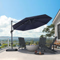 PURPLE LEAF Patio Outdoor Umbrella 11 Feet Round by PURPLELEAF