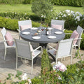 Stackable Patio Chairs Set of 8, Outdoor Dining Chairs by Puntogen