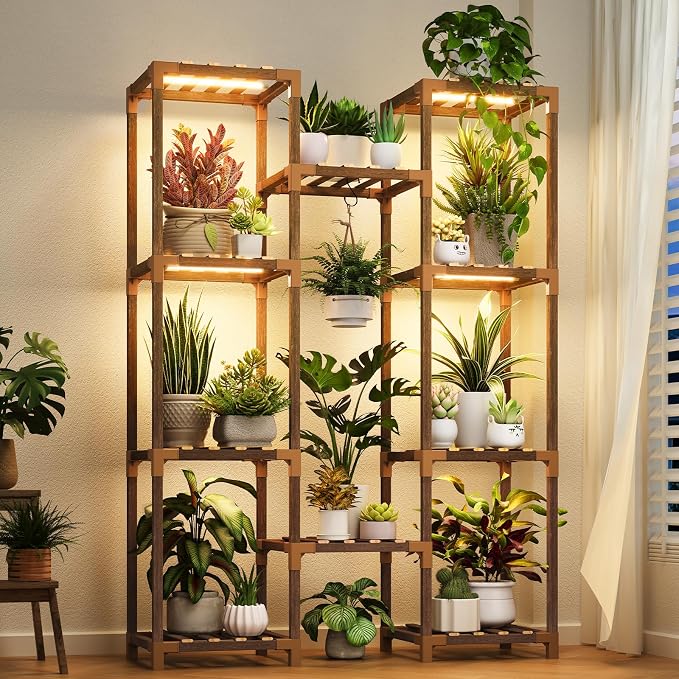 Plant Stand with Grow Light by Uneedem