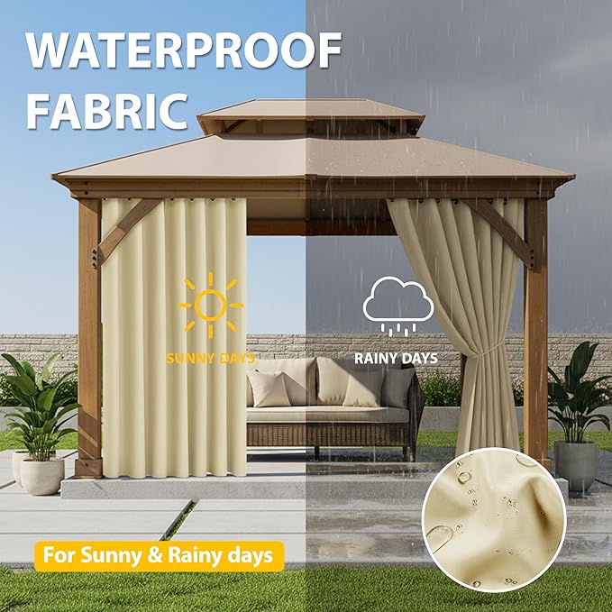 BONZER Waterproof Outdoor Curtains - Image 2