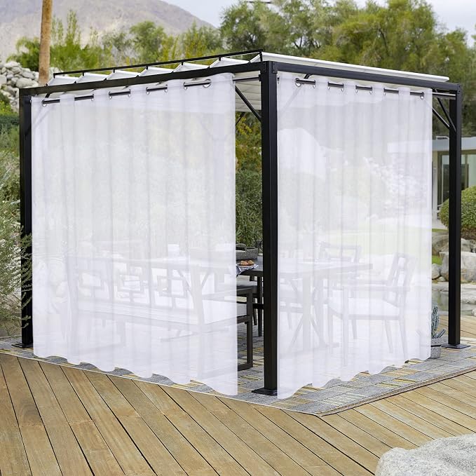 LORDTEX Burlap Linen Look Outdoor Curtain by LORDTEX