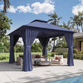 10'x10' Gazebo, Metal Frame Canopy by Breezestival