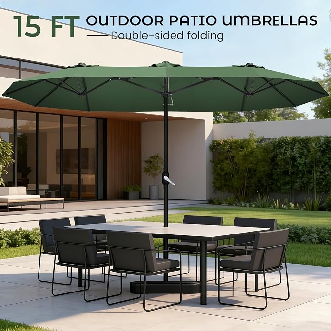 DomeShade 15ft Large Patio Umbrella - Image 2