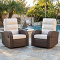 Oversized Wicker Outdoor Swivel Glider Recliner by LayinSun