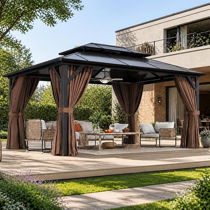 Aoxun 12'x16' Hardtop Gazebo by Aoxun