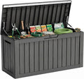 86 Gallon Deck Box, Lockable Waterproof Outdoor Storage Boxes by MAIUSCOLI