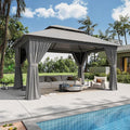 12'x10' Gazebo, Metal Frame Canopy by Breezestival