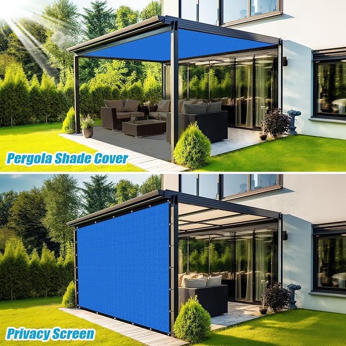 Amagenix 90% Pergola Shade Cover 6' X 6' Sun Shade Cloth - Image 5