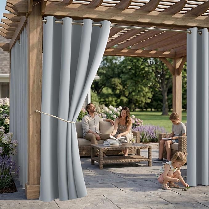 DIVA EN CAMINO DEC Outdoor Patio Curtain Waterproof Darkening Thermal Insulated - Image 2