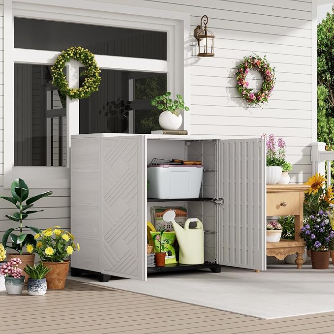HOMSPARK Indoor/Outdoor Storage Cabinet - Image 5