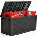 YITAHOME 95 Gallon Large Outdoor Deck Box | Lockable Waterproof Resin Storage by YITAHOME