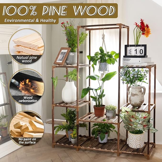 Plant Stand Indoor Outdoor Tall Shelf - Image 2