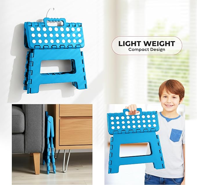 Utopia Home Folding Step Stool 9 Inch, built-in handle, and 300 lbs support - Image 7