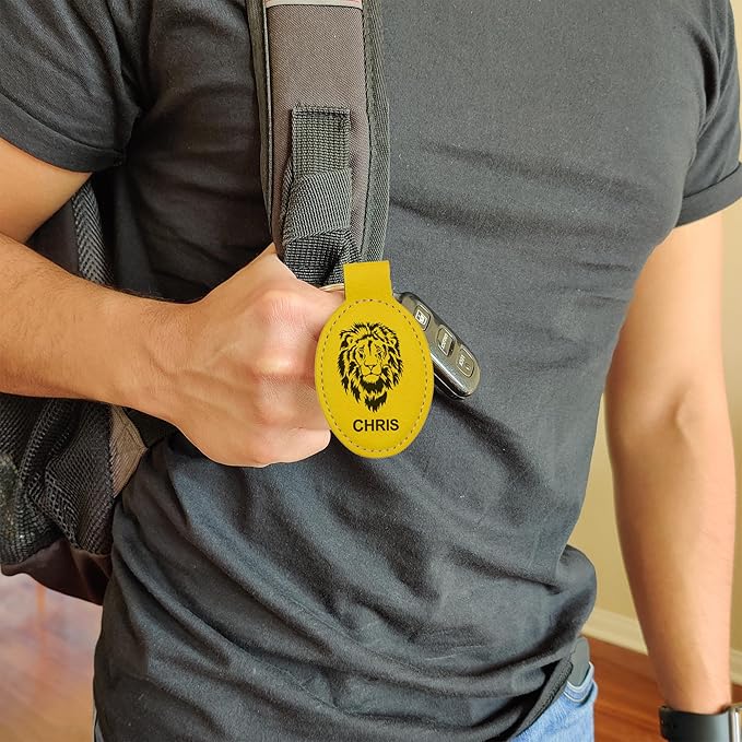 LaserGram Oval Keychain, Water Polo, Personalized Engraving Included