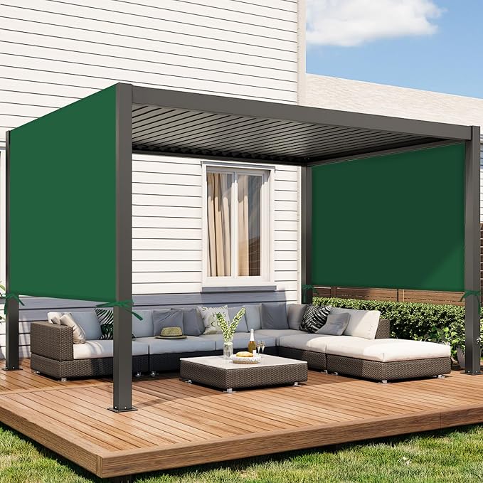 17x6.8 Ft Universal Pergola Replacement Canopy, Outdoor Canopy Shade Cover | - Image 4