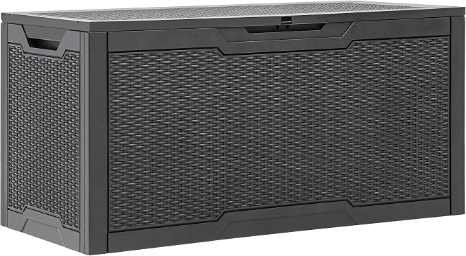 YITAHOME 100 Gallon Large Resin Deck Box Outdoor Storage Boxes - Image 7