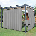 Easy-Going Outdoor Patio Curtains 2 Panels, 110x108 inch, Light Grey | Privacy by Easy-Going