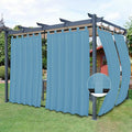 Easy-Going Outdoor Patio Curtains 2 Panels, 54x84 inch, Sky Blue | Privacy by Easy-Going