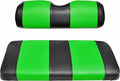 Seat Cover Replacement for Yamaha Drive or G-29 Golf Cart - Front Bench Seat - Premium Marine Vinyl - 5 Panel Stitching - Staple On Installation - Two-Tone Golf Cart Seat Covers (Black & Lime Green)