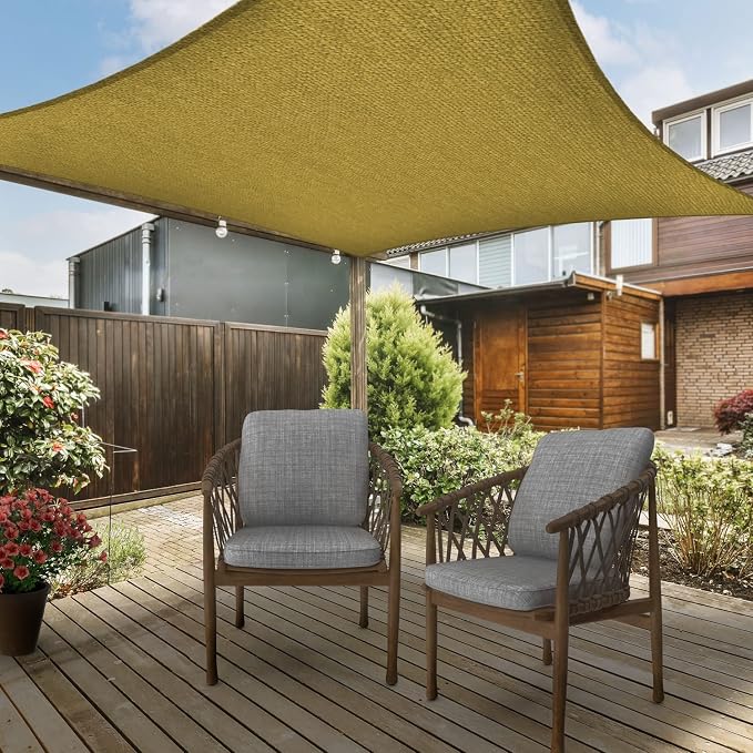 Asteroutdoor Sun Shade Sail Rectangle 10' x 13' UV Block Canopy - Image 6
