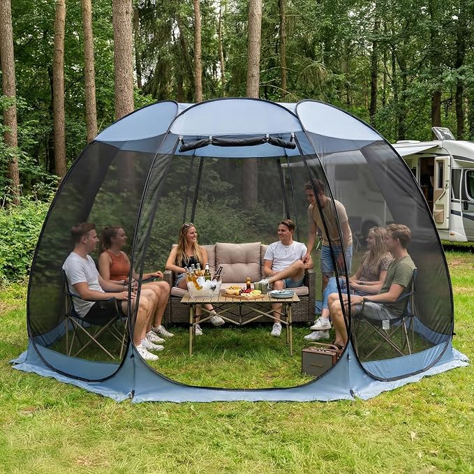 Alvantor Pop Up Screen House Tent, Instant Outdoor Gazebo - Image 9