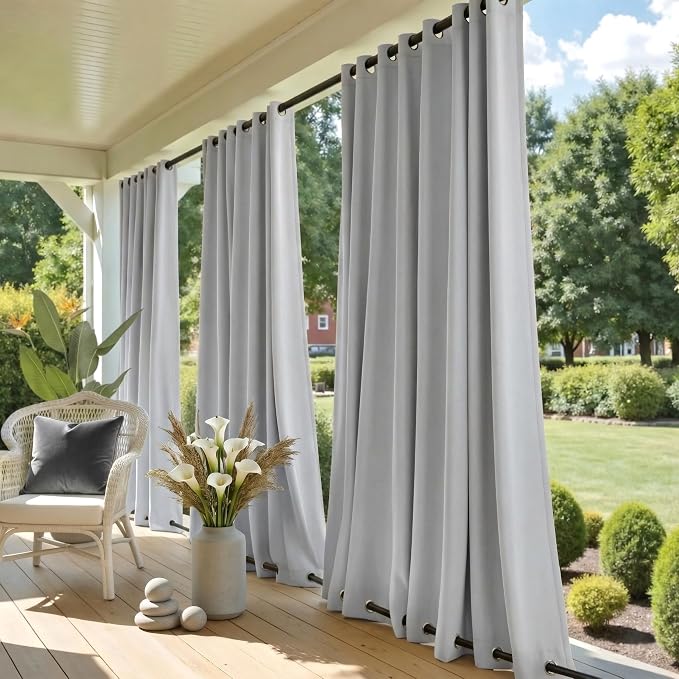 NICETOWN 2 Panels Outdoor Curtains by NICETOWN