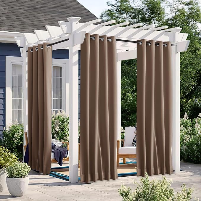 NICETOWN 2 Panels Outdoor Curtains - Image 2