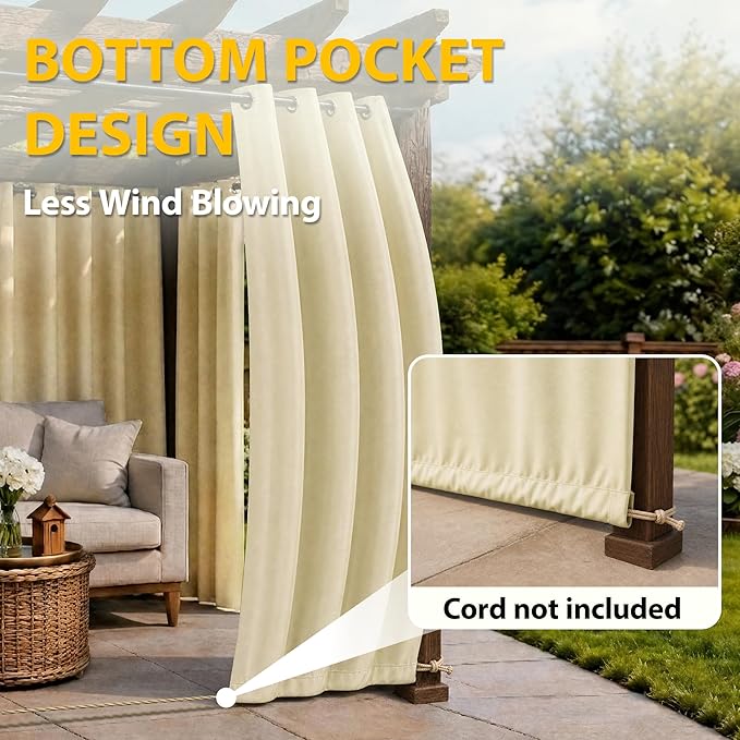 BONZER Waterproof Outdoor Curtains - Image 5