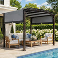 VINGLI 9'x 12' Outdoor Retractable Pergola Canopy by VINGLI