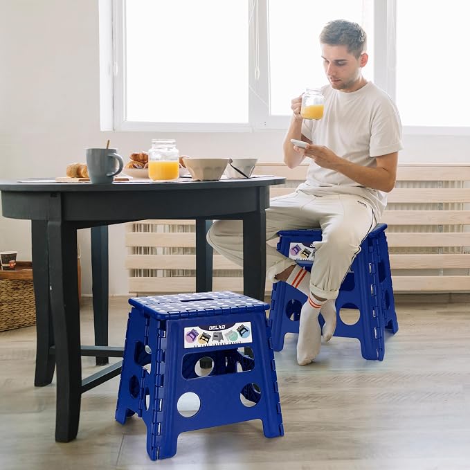 Delxo Folding Step Stool 13 Inch, 300 Lbs Step Stool - Image 5